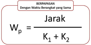 Kalau kita tau berapa kecepatan dan waktu tempuh suatu benda, kita bisa menghitung jarak tempuh benda tersebut dengan rumus: Rumus Menghitung Waktu Berpapasan Soalku Net