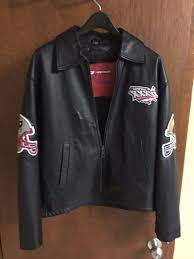 Authentic New England Patriots Superbowl 36 Jeff Hamilton Leather Jacket Size Lg Leather Jacket Patriots Superbowl New England Patriots Football