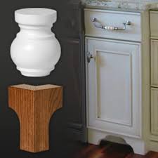 We also offer furniture legs in square, fluted, rope, grape, urn. Solid Wood Cabinet Feet Toe Kick Valances Walzcraft