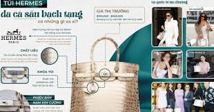 Túi thời trang Hermes da cá sấu bạch tạng có những chi tiết gì xa xỉ?