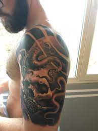 My First Tattoo Picture The Day After Any Suggestion How To Continue For A Full Sleeve Tattoos Japanese Sleeve Tattoos Picture Tattoos