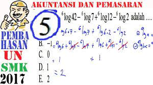 Check spelling or type a new query. Pembahasan Soal Un Smk Akutansi Dan Pemasaran 2017 Matematika No5 Logaritma Youtube