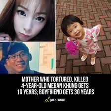 In a tragic case from Singapore, 29-year-old Foo Li Ping has been sentenced  to 19 years in prison, and her boyfriend, 38-year-old Wong Shi Xiang,  received a 30-year sentence along with 17