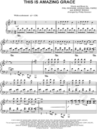 Individual part,sheet music single,solo part sheet music by : Phillip Keveren This Is Amazing Grace Sheet Music Piano Solo In Bb Major Download Print Sku Mn0162965