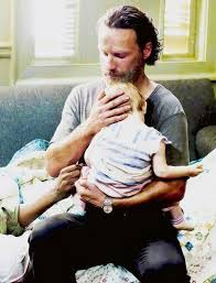 Andrew Lincoln And Baby Judith Judith Grimes The Walking Dead The Walking Dead 3
