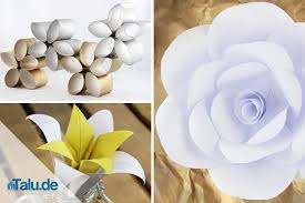 Papierblumen Selber Basteln 5 Ideen Talu De Papierblumen Selber Basteln Papierblumenhandwerk Papierblumen Basteln