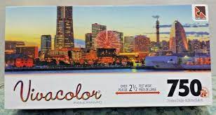 Vivacolor Yokohama Japan Panoramic Skyline Jigsaw Puzzle 750 Pieces 34 12 Tcgtoys Panoramic Jigsaw Puzzles Japan