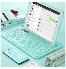 Pastel Color Chargeable Wireless Bluetooth Keyboard For Phone And Ipad Tablets For Kids With Case Bluetooth Keyboard Ipad Accessories Cool Things To Buy