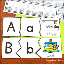 Smart, easy and fun crossword puzzles to get your day started with a smile. Alphabet Puzzle Center Includes Bw Version Recording Sheet The Printable Princess