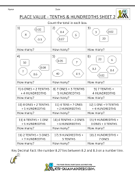 K5 learning offers free worksheets, flashcards and inexpensive workbooks. Math Worksheets Place Value Hundredths 2 10th Grade Math Worksheets Place Value With Decimals 4th Grade Math Worksheets