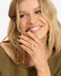 Melinda Maria She's a Boss Stacked Ring 8