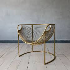 Mulberry Gold Leaf Lounger Graham Green Gold Dining Gold Chair Retro Chair