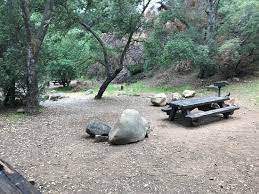 Stream runs through the campground. Our Campsite Picture Of Wheeler Gorge Campground Ojai Tripadvisor