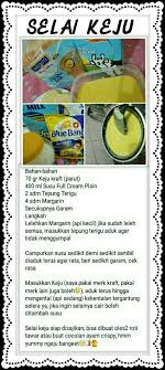 Selai Keju Kartu Resep Makanan Makanan Penutup