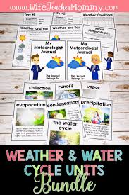 Teaching About Weather And The Water Cycle Is Easy With This Integrated Curriculum Unit Bundle T Teaching Elementary First Year Teaching Integrated Curriculum