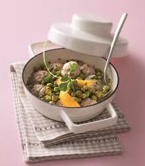 Boulettes De Veau Aux Petits Pois Et Au Citron Recipe In 2020 Batch Cooking Meatloaves Meatballs