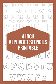 Premium reusable stencils for makers and diy enthusiasts. 7 Best 4 Inch Alphabet Stencils Printable Printablee Com