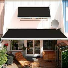 Luxury Series Electric Retractable Standard Woven Acrylic Patio Awning Patio Awning Retractable Pergola Outdoor Awnings