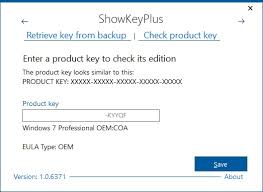 On machines built for windows 8 or later and sold with an oem installed windows a key is embedded in the firmware of the pc. Bestfornelet