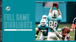 Now it's time for one of biggest games in world sports: Full Game Highlights Dolphins Beat Bengals 19 7