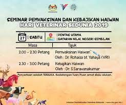 Senarai kerjaya pilihan negeri johor, kedah, kelantan, melaka, negeri sembilan, pahang, perak, perlis, pulau pinang, sabah. Jabatan Perkhidmatan Veterinar No Twitter Penyertaan Seminar Pemvaksinan Dan Kebajikan Haiwan Adalah Terbuka Jom Temui Kami Di Dataran Nilai Negeri Sembilan Dvsmalaysia Https T Co O58lzhmdvi