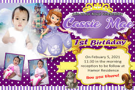 Your little princess will want to download these 14 pages sofia the first printables. Purple Sofia The First Sample Invitation Design