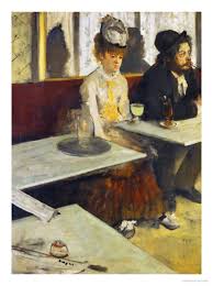 Dans Un Cafe Or L Absinthe Ellen Andree And Marcellin Desboutin Around 1875 1876 Degas Paintings Edgar Degas Absinthe Art