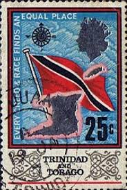 Black And White Coat Of Arms Trinidad And Tobago Red White And Black The National Flag Of T Black Represents The Dedication Of The People Joined Together By One Stro Trinidad Tobago Stamp Trinidad