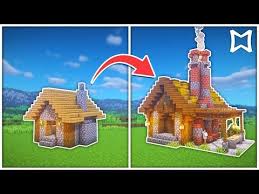 Spruce medieval house 9 have you ever been inside a real medieval house? How To Transform The Armorer Village House In Minecraft Survival Build Youtube Minecraft Survival Builds Minecraft Castle Minecraft