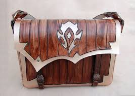 World Of Warcraft Leather Messenger Bag Free Shipping By Forgianticaleather Tooled Leather Purse Free Bag Leather