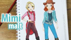 Bibi Tina Deutsch Im Topmodel Malbuch Mimi Malt Die Filmheldinnen Tohuwabohu Total Youtube