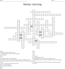 Dental Crossword Puzzle Wordmint