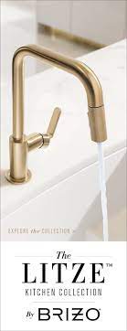 Brizo litze art meets craft. Stunning Gold Fittings To Elevate Any Space Explore The Luxe Gold Finish On The Litze Kitchen Collec Kitchen Collection Gold Kitchen Faucet Home Decor Kitchen