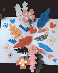 Make a birthday card in 30 minutes with a handmade pop up watercolor flower as a beautiful surprise! Valentine S Day Pop Up Card Diy Famille Summerbelle