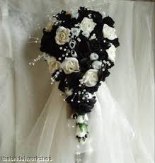 Black And White Wedding Bouquet Black Wedding Flowers White Wedding Flowers White Bouquet