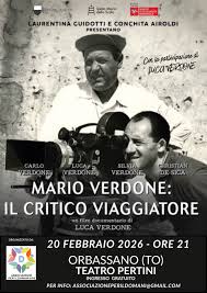 L'Associazione Culturale per il Domani di Orbassano vi invita a una serata  all'insegna della cultura e della spensieratezza con Luca Verdone in teatro.