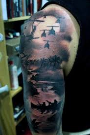 American flag skull 3 tattoo by jackie rabbit. Timeless Half Sleeve Tattoo For Men Novocom Top