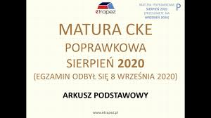Możliwych do zgarnięcia punktów, było ich 45. Matura Poprawkowa Sierpien 2020 Wrzesien 2020 Matematyka Pelne Rozwiazania Youtube