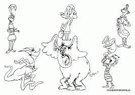 This project was a family affair and as much enjoyed by the children, as by mom. Free Coloring Pages Of Dr Seuss Characters Coloring Home