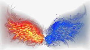 Red And Blue Flame Wallpaper Red And Blue Blue Flames Blue Anime
