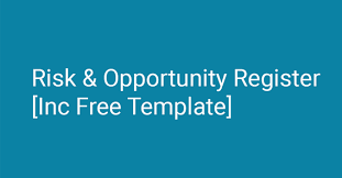 Attached is an excel spreadsheet with four tabs: Apomatix Risk And Opportunity Register Free Template