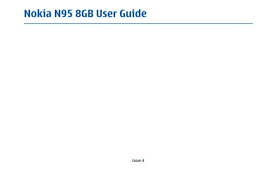 Has started shipping its n95 mobile phone in europe and. Nokia N95 8gb User Guide