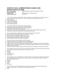 Berikut dibawah ini, soal pts penjaskes 11 semester 2 dan kunci jawaban untuk siswa sma/smk/ma/mak/sederajat, dimulai dari pertanyaan nomor 41. Contoh Soal Administrasi Humas Dan Keprotokolan Smk