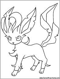 Printable coloring and activity pages are one way to keep the kids happy (or at least occupie. Leafeon Coloring Pages Coloring Home