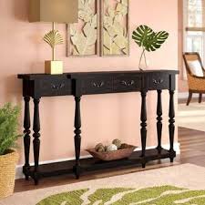 Elvira 60 Console Table In 2020 Console Table Wooden Console Table Wood Console Table