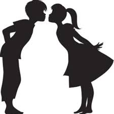The Protracted Virtual Relationship Really Silhouette Art Kissing Silhouette Silhouette Stencil