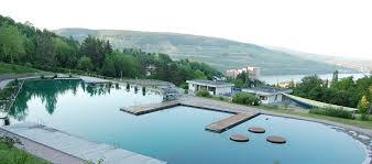 Bingen is located on state route 14 with one of only two amtrak stops between vancouver and pasco. Naturerlebnisbad Bingen Naturerlebnisbad Bingen
