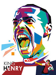 King Henry Wpap Pop Art by Ahmad Nusyirwan
