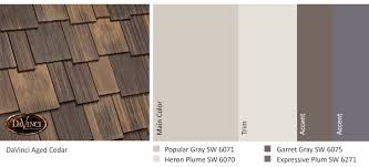 Homeadvisor's cedar siding cost guide provides per square foot panel prices for western red, white, and clear cedar. Exterior Color Schemes Aged Cedar Roof Davinci Shake