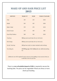 Makeup And Hair Price List Makeup Artist Tips Makeup Artist Kit Wedding Makeup Tips